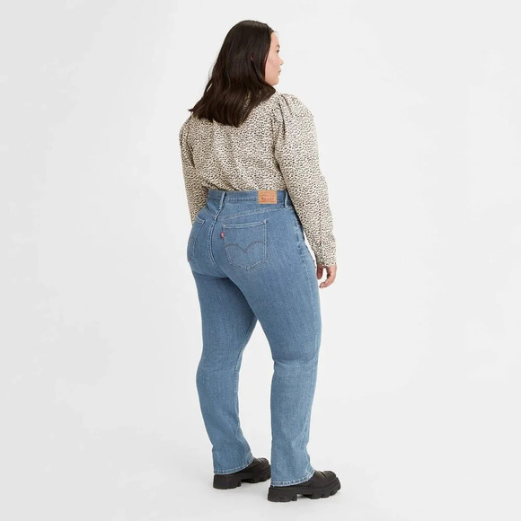 NWT Levi 725 High-Rise Slim Straight Medium Wash Denim Jeans in Size 22W - Picture 7 of 13